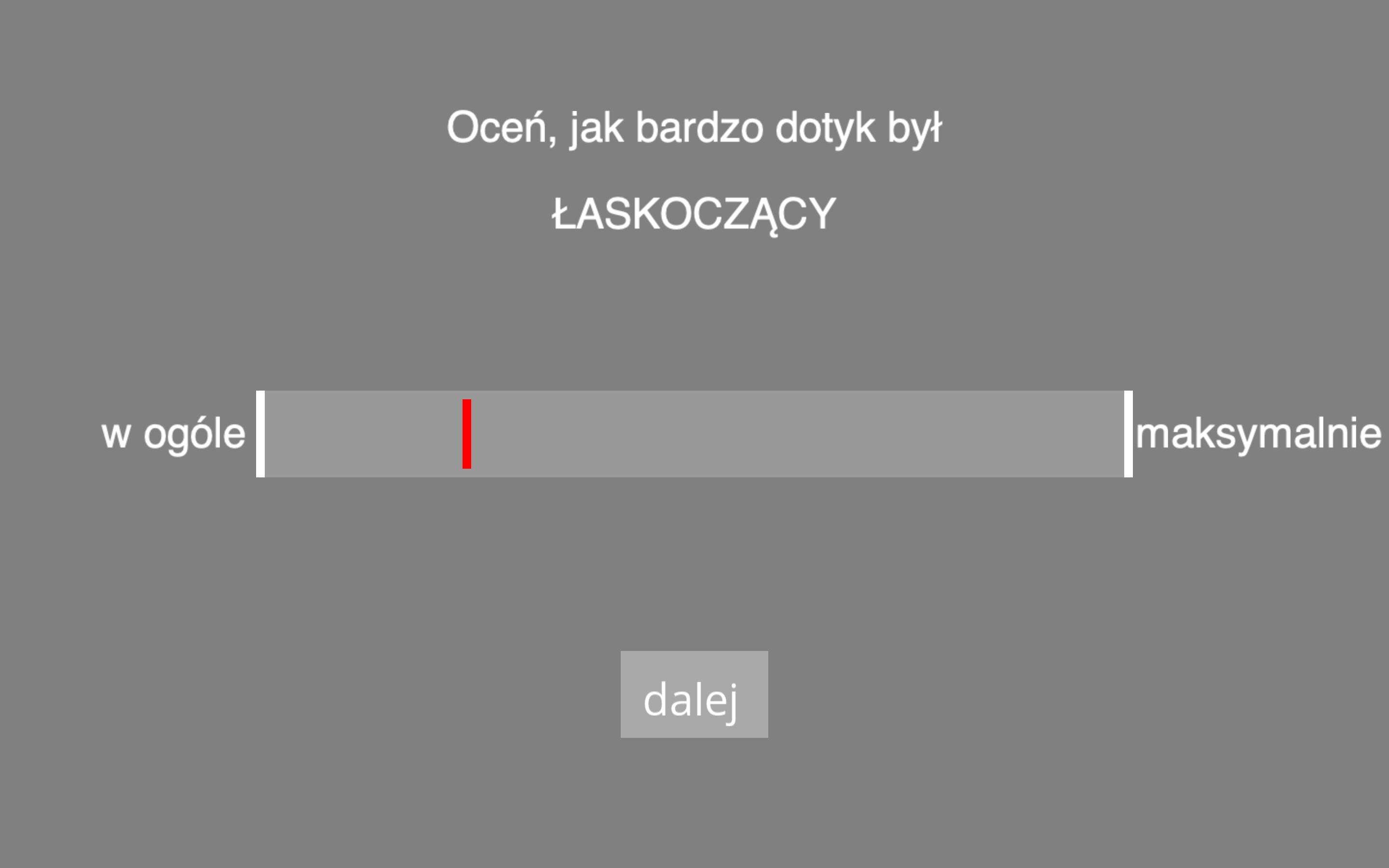 Przykład wizualnej skali analogowej.